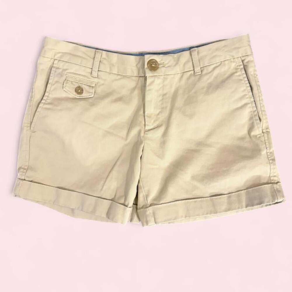 Banana Republic Women's Cream and Tan Shorts